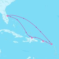 Celebrity Apex December 20, 2025 itinerary map