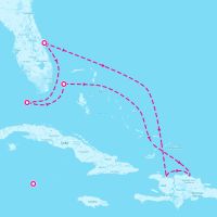 Celebrity Apex January 10, 2026 itinerary map