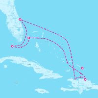 Celebrity Apex February 21, 2026 itinerary map
