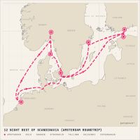 Celebrity Apex July 18, 2028 itinerary map