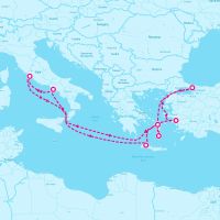 Celebrity Ascent October 19, 2026 itinerary map