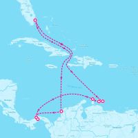 Celebrity Ascent November 23, 2026 itinerary map