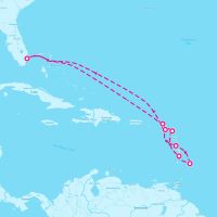 Celebrity Ascent January 4, 2027 itinerary map