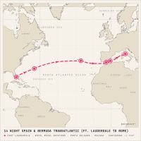 Celebrity Ascent April 17, 2028 itinerary map
