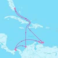Celebrity Beyond April 7, 2025 itinerary map