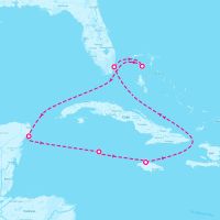 Celebrity Beyond July 13, 2025 itinerary map