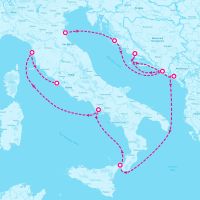 Celebrity Constellation October 20, 2025 itinerary map