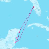 Celebrity Constellation March 29, 2026 itinerary map