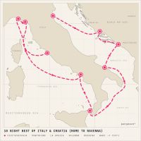 Celebrity Constellation October 13, 2028 itinerary map