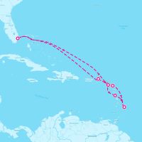 Celebrity Eclipse November 25, 2024 itinerary map