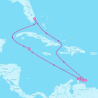 Celebrity Eclipse December 5, 2024 itinerary map
