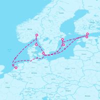 Celebrity Eclipse May 9, 2025 itinerary map