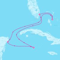 Celebrity Eclipse February 22, 2026 itinerary map