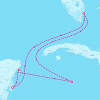 Celebrity Eclipse March 22, 2026 itinerary map