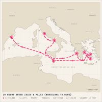 Celebrity Eclipse May 27, 2028 itinerary map