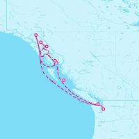 Celebrity Edge August 23, 2024 itinerary map