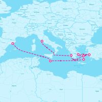 Celebrity Equinox June 22, 2024 itinerary map
