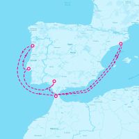 Celebrity Equinox July 2, 2024 itinerary map