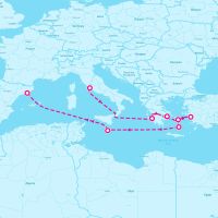 Celebrity Equinox July 20, 2024 itinerary map