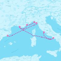 Celebrity Equinox August 8, 2024 itinerary map