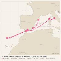 Celebrity Equinox July 24, 2027 itinerary map
