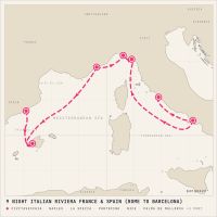 Celebrity Equinox August 3, 2027 itinerary map
