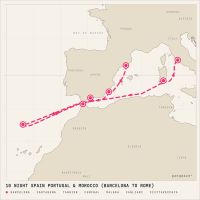 Celebrity Equinox September 18, 2027 itinerary map