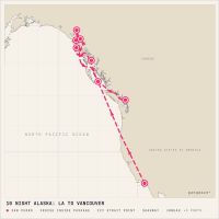 Celebrity Equinox April 25, 2028 itinerary map
