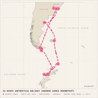 Celebrity Equinox December 17, 2028 itinerary map