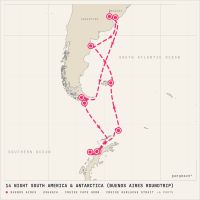 Celebrity Equinox January 28, 2029 itinerary map