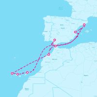 Celebrity Infinity December 21, 2023 itinerary map