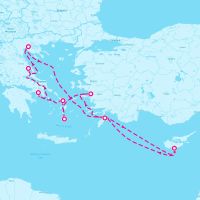 Celebrity Infinity April 15, 2024 itinerary map