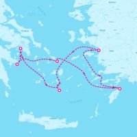 Celebrity Infinity July 13, 2024 itinerary map