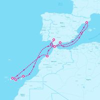 Celebrity Infinity January 14, 2025 itinerary map