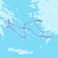 Celebrity Infinity June 14, 2025 itinerary map