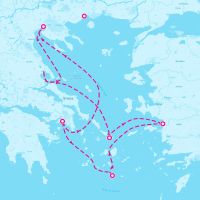 Celebrity Infinity July 19, 2025 itinerary map