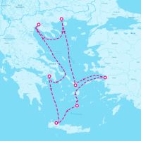 Celebrity Infinity August 30, 2025 itinerary map