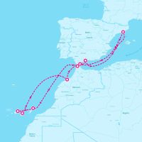 Celebrity Infinity December 9, 2025 itinerary map