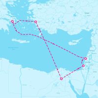 Celebrity Infinity January 26, 2026 itinerary map