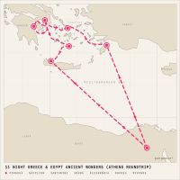 Celebrity Infinity April 9, 2029 itinerary map