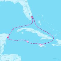Celebrity Reflection December 23, 2023 itinerary map