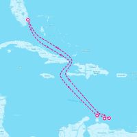 Celebrity Reflection February 3, 2024 itinerary map
