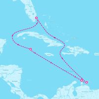 Celebrity Reflection March 15, 2025 itinerary map