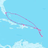 Celebrity Reflection October 9, 2025 itinerary map