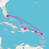 Celebrity Reflection December 28, 2026 itinerary map