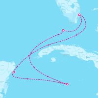 Celebrity Reflection August 29, 2027 itinerary map