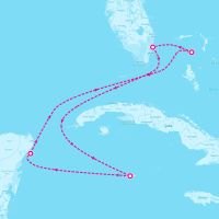 Celebrity Reflection October 10, 2027 itinerary map