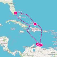 Celebrity Reflection October 30, 2027 itinerary map