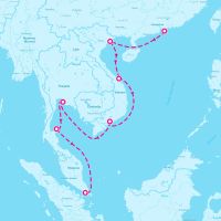 Celebrity Solstice February 20, 2024 itinerary map