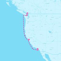 Celebrity Summit May 4, 2024 itinerary map
